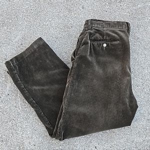 Vintage Polo By Ralph Lauren Olive Green Brown Cords Size 32